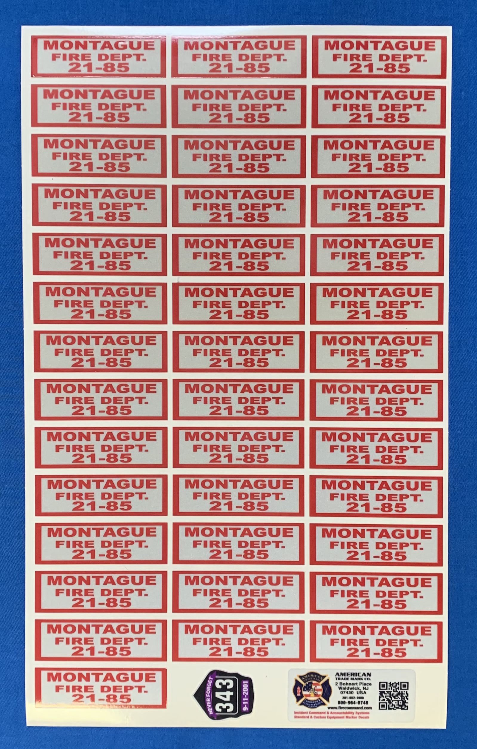 Equipment Marker Decals American Trade Mark Co.